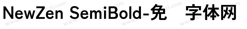 NewZen SemiBold字体转换